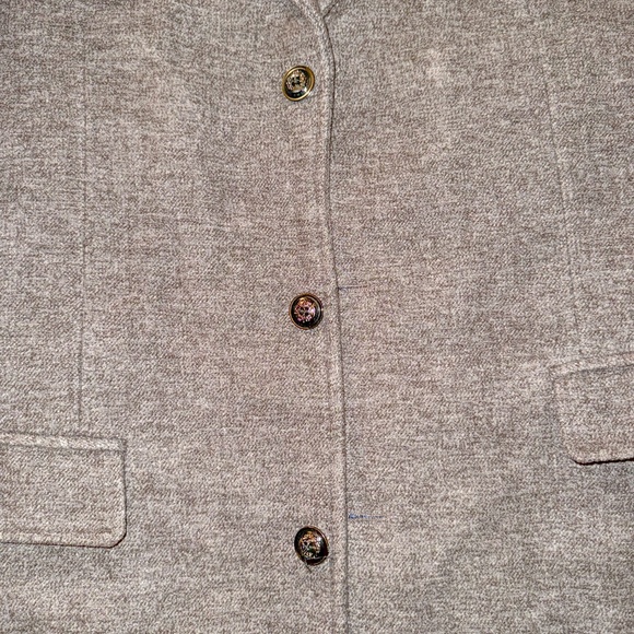 Vintage Men's Classic Gray Wool Coat XL - Picture 4 of 7